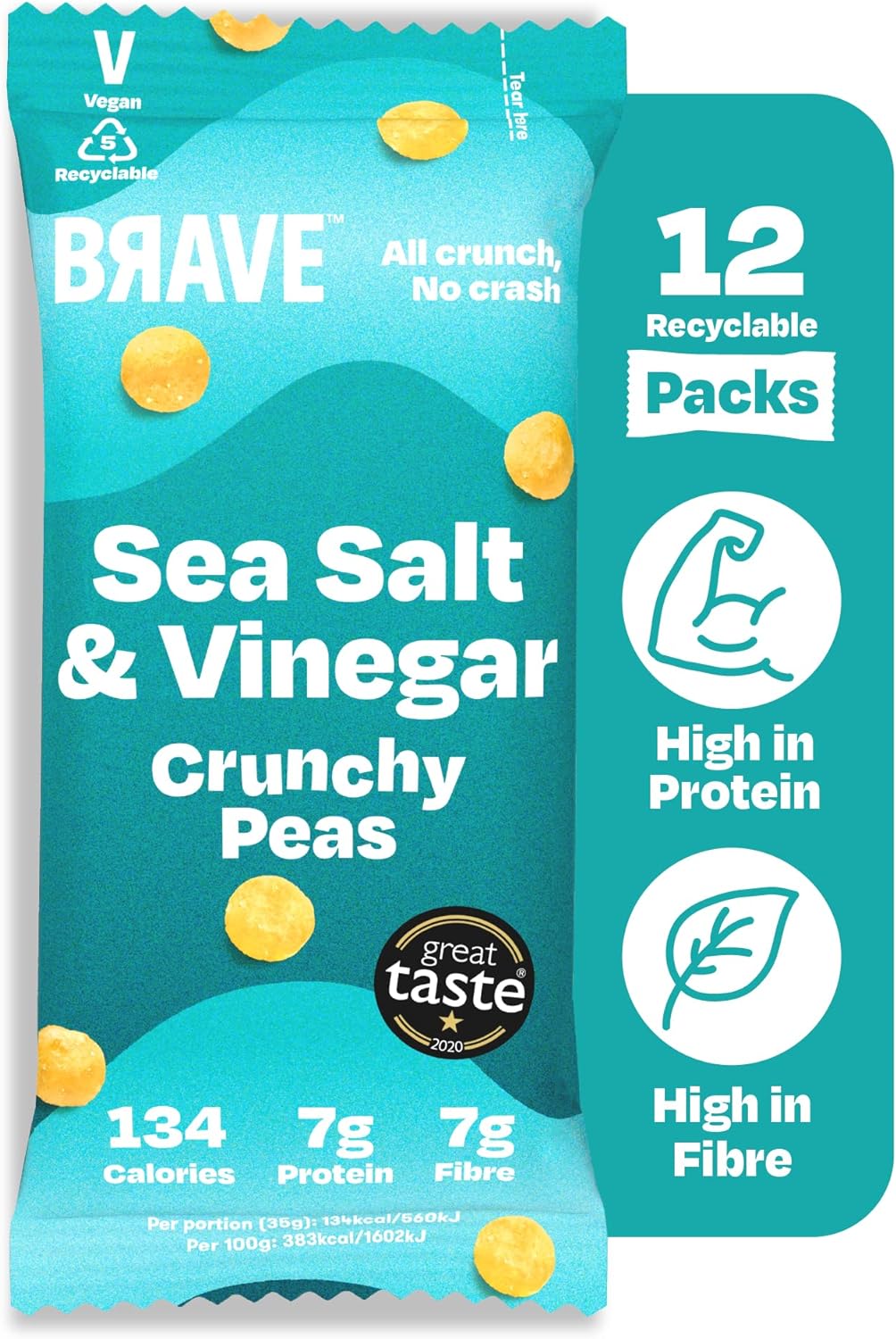 BRAVE Crunchy Peas: Sea Salt and Vinegar Review