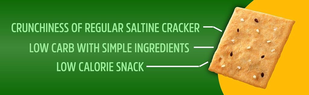 Keto Crackers (Rosemary  Garlic) low carb crackers, Keto Snacks, low carb snack. No added Sugar, high fibre  gluten free (3 x 64g Packs). Almond flour crackers, Keto snacks no carbs no sugar, paleo