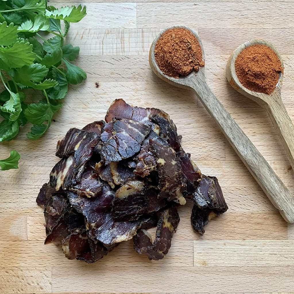 The Biltong Man | Tasty Traditional Fatty Beef Biltong | Healthy High Protein Dried Beef Snack | Low Sugar, Gluten-free  Keto-friendly, 250 grams