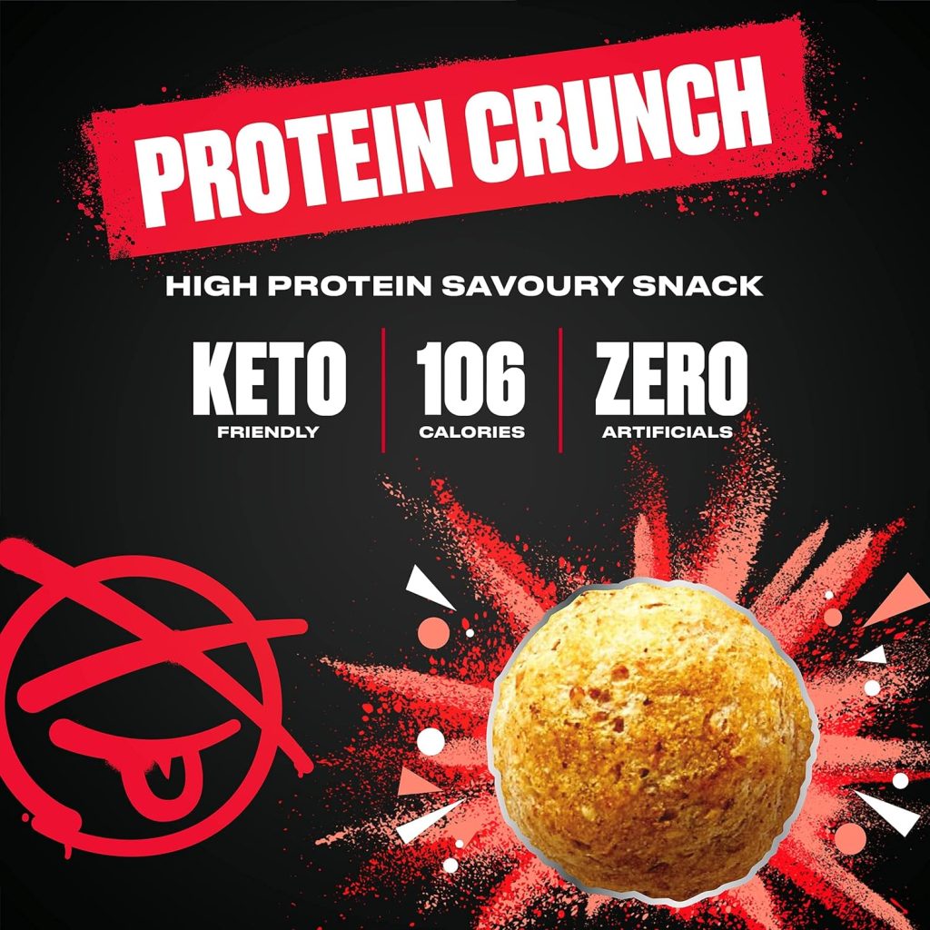 TOTAL XP Protein Crunch - Tasty High Protein Snacks - VARIETY 12 Pack. Protein Chips - Vegetarian, 13g of Protein, Low Carb, Keto Friendly, Gluten Free, Palm Oil Free (12 x 24g)